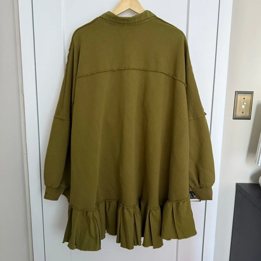 Free People - Button-Up Sweatshirt - Grape Leaves - Picture 10 of 10